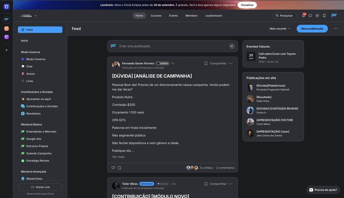 Feed da Comunidade do Fundão