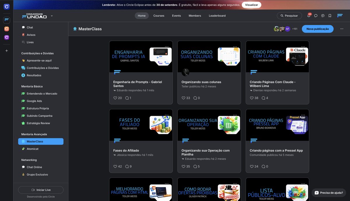 MasterClasses da Comunidade do Fundão