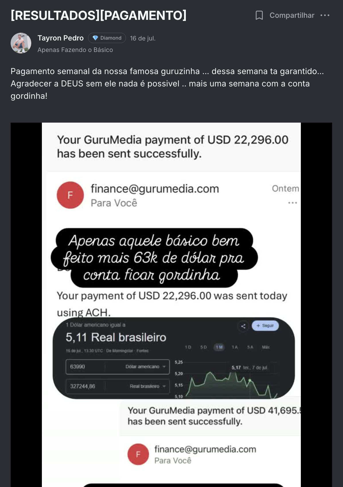 Resultado de Tayron Pedro